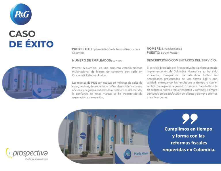 P&G Normativa 12 para Colombia