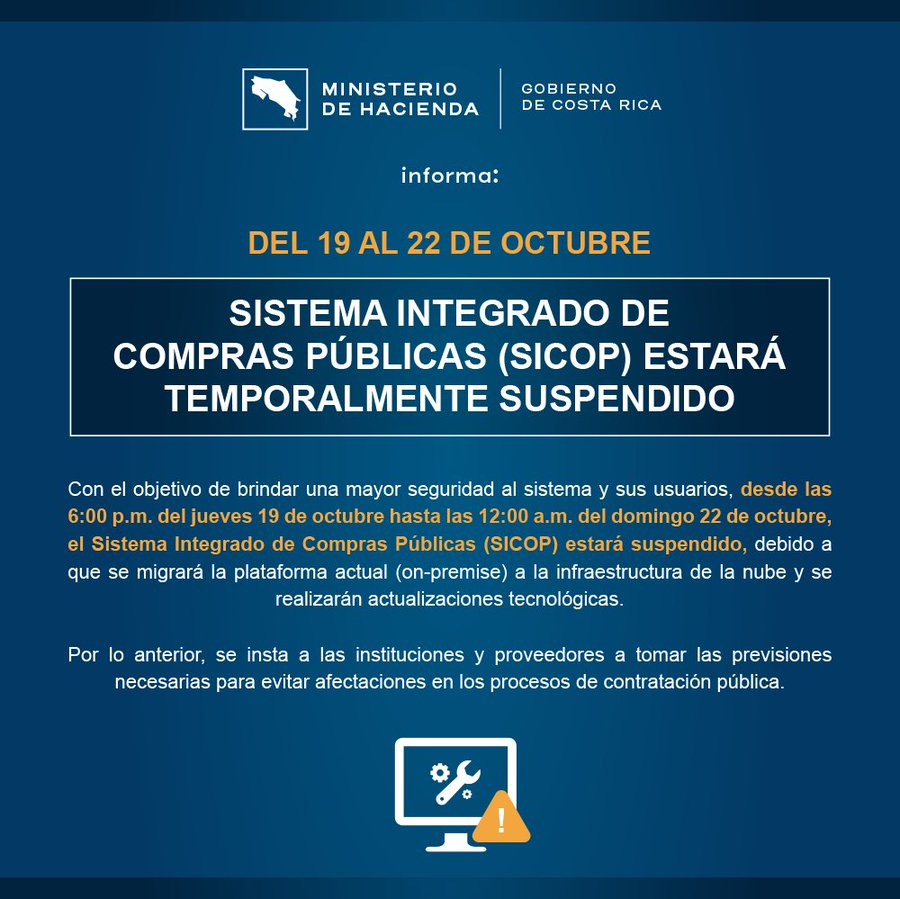 Sicop suspensión Costa Rica